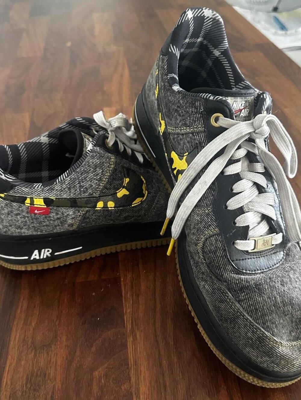 Nike Men's Shoes Air Force 1 Low Remix Black DB1964-001 - Discontinued Size 10